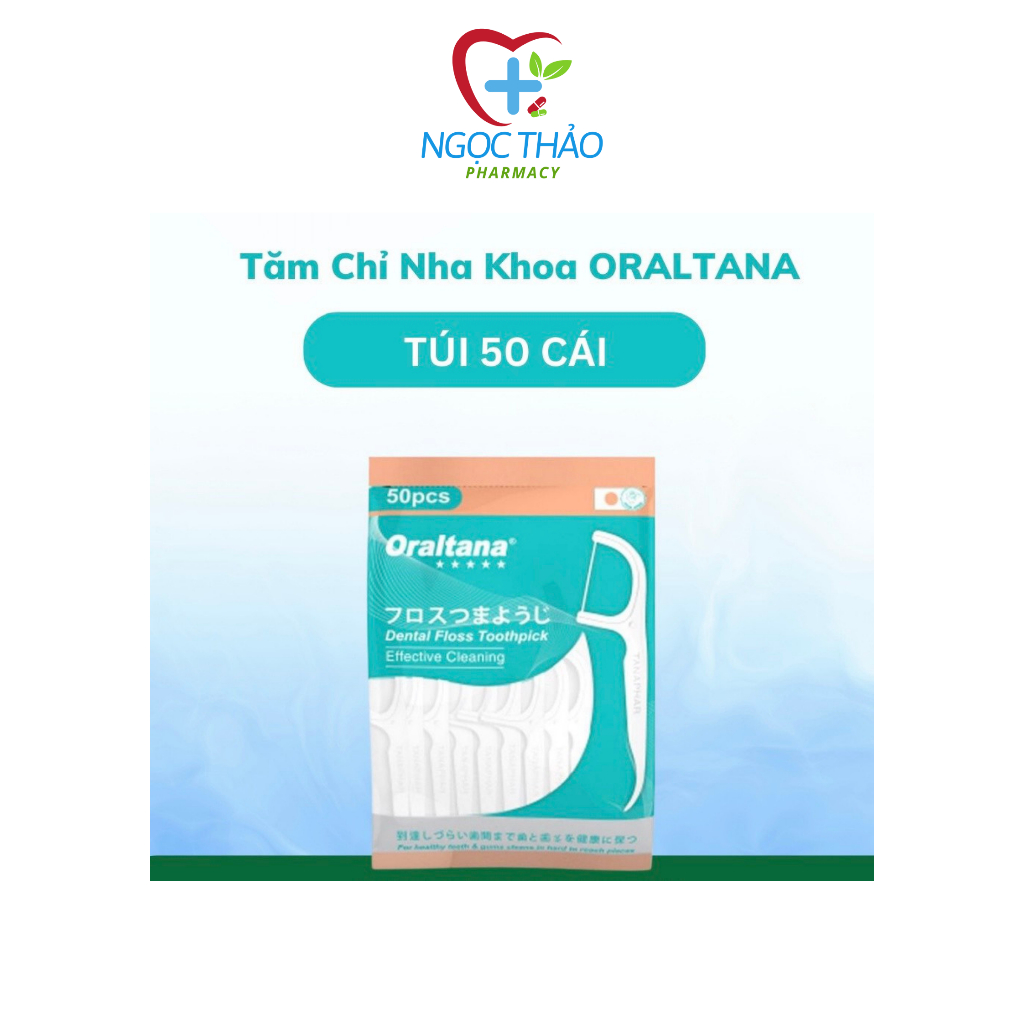Tăm chỉ nha khoa Oraltana Tanaphar, chỉ đa sợi siêu mảnh chăm sóc răng miệng, làm sạch mảng bám