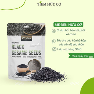 Mè đen hữu cơ C'lavie 200g nguồn chất béo lành mạnh tốt cho sức khỏe