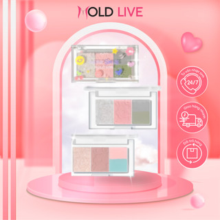 Bảng phấn mắt bỏ túi 4 ô màu hold live hello smile hl584 nội địa trung