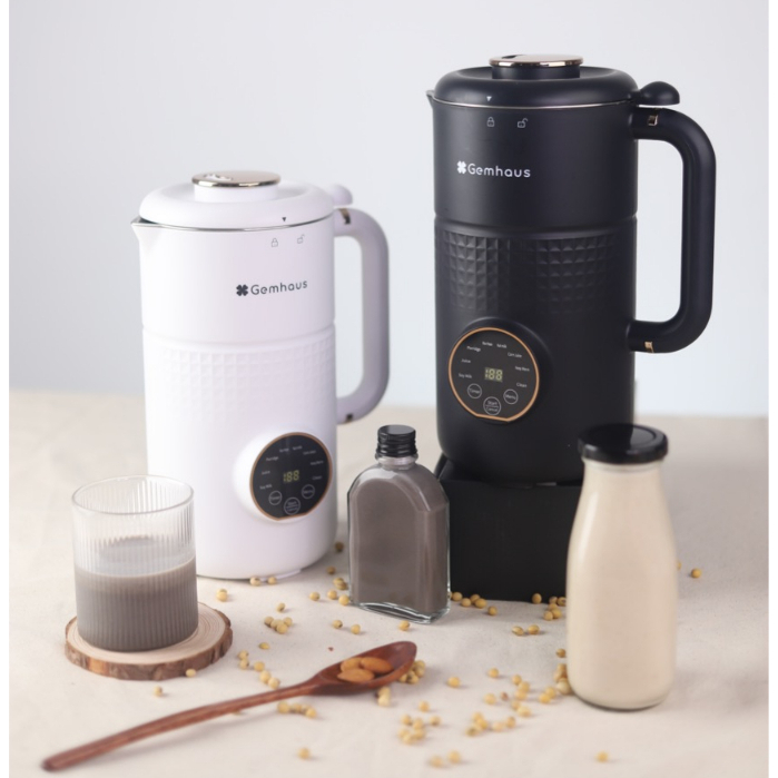 Máy làm sữa hạt Gemhaus GH110, máy nấu sữa hạt đa năng, xay sinh tố, nấu cháo, tự vệ sinh...