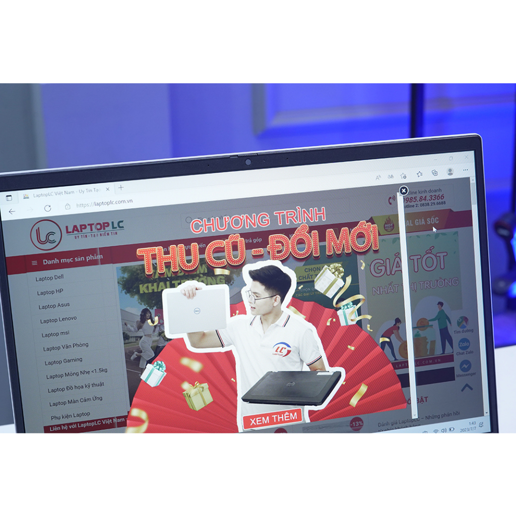 Dell Inspiron 5420 {Core i5-1240P, RAM 16G, SSD 512G, VGA Iris Xe Graphics, Màn 14 in full HD+ IPS Ultrabook