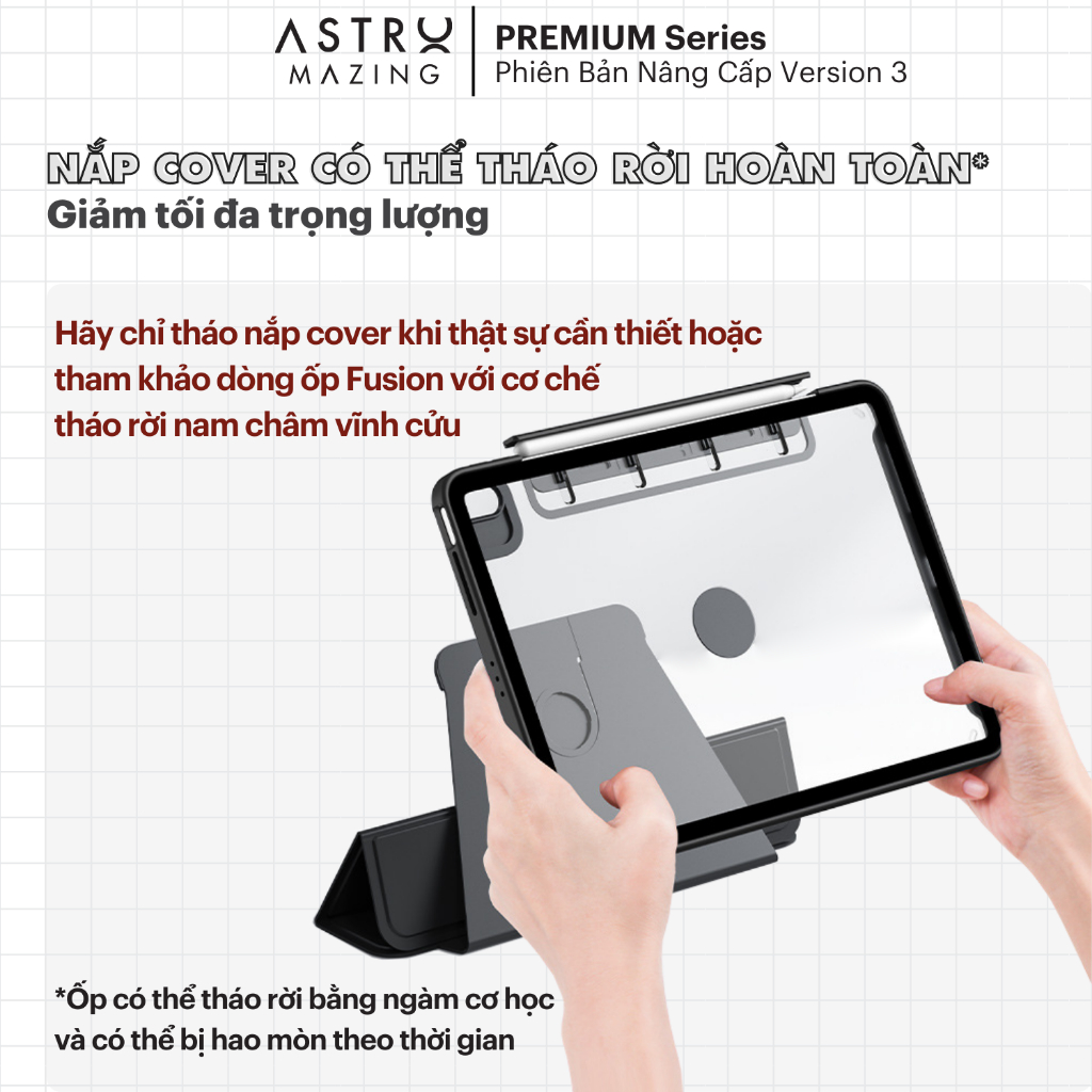 [360 V3] Bao da xoay 360 độ khay bút ẩn AstroMazing cho iPad Pro 11 Cover Air 4 5 Gen 9 Pro 12.9 Mini 6