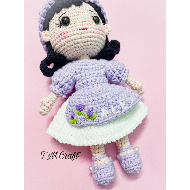 Búp bê áo dài xinh xắn len handmade