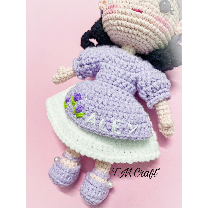 Búp bê áo dài xinh xắn len handmade
