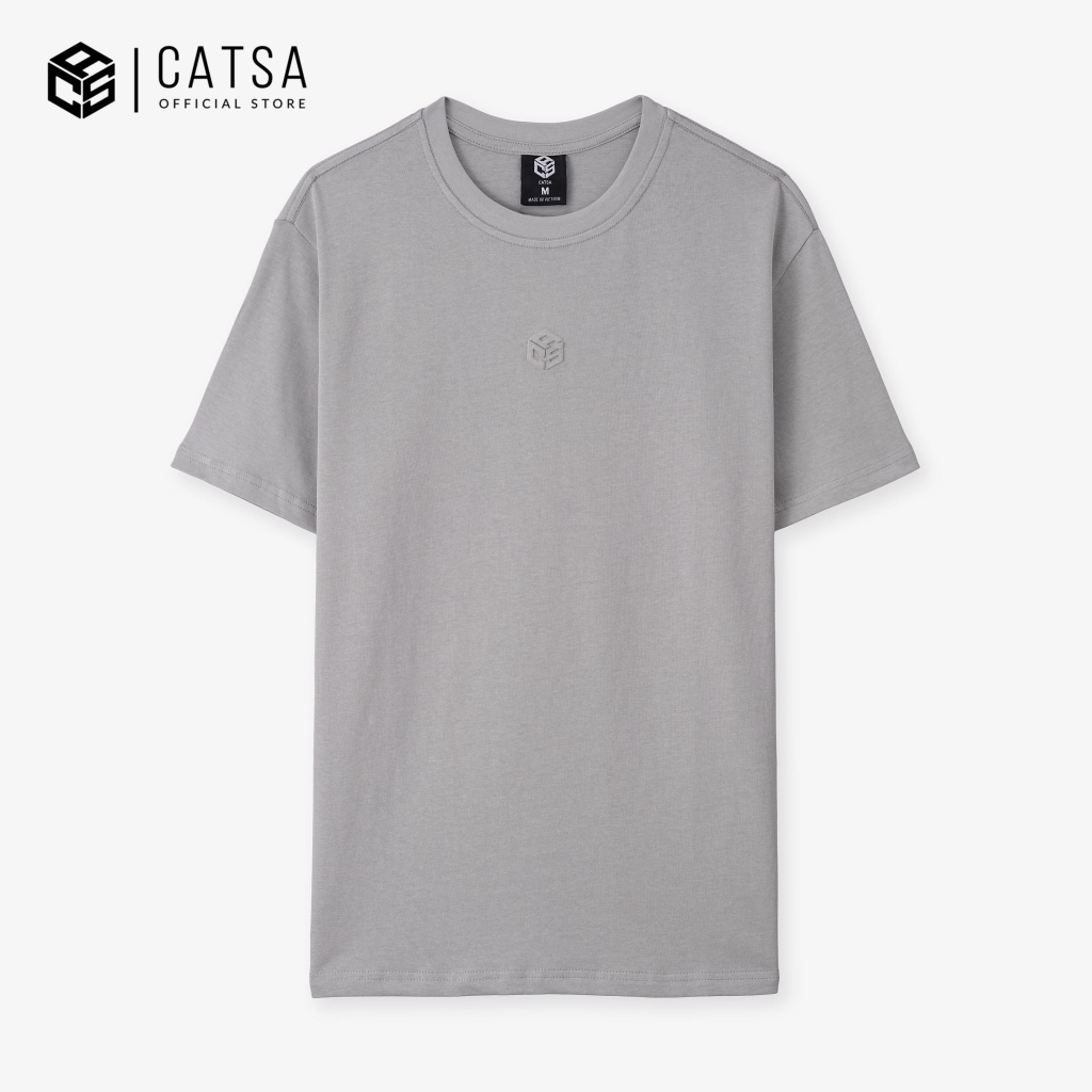 Áo thun nam tay ngắn in logo CATSA chất liệu cotton co giãn 2 chiều form Slimfit ATN356-357-358