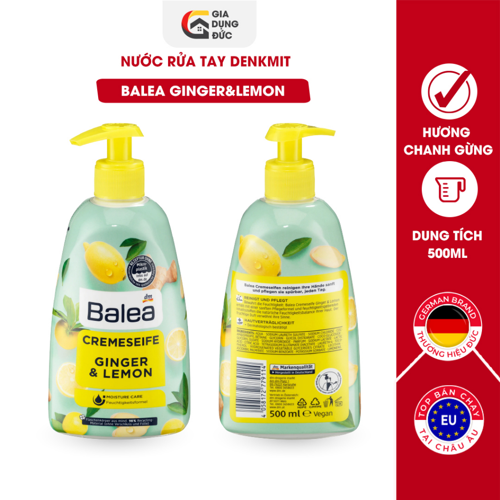 Nước rửa tay diệt khuẩn Balea 500ml - Nội Địa Đức