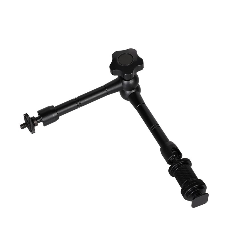 Tay Magic Arm HL176 khả năng tay 2Kg dài 11inch - 2 khớp Khuỷu xoay kết nối đèn, màn hình phụ kiện