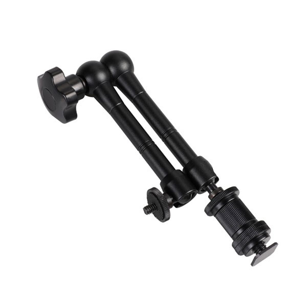 Tay Magic Arm HL176 khả năng tay 2Kg dài 11inch - 2 khớp Khuỷu xoay kết nối đèn, màn hình phụ kiện