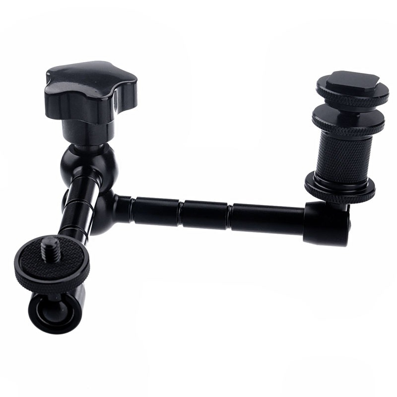 Tay Magic Arm HL176 khả năng tay 2Kg dài 11inch - 2 khớp Khuỷu xoay kết nối đèn, màn hình phụ kiện