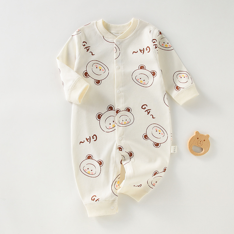 Bodysuit Body dài tay thun cotton Quảng Châu cho bé trai bé gái hàng xuất Hàn SLT36