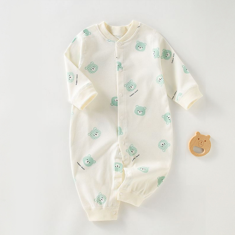 Bodysuit Body dài tay thun cotton Quảng Châu cho bé trai bé gái hàng xuất Hàn SLT36