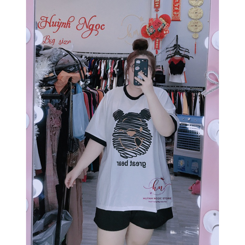 BIG SIZE Set Đùi Gấu Kẻ 60-95kg
