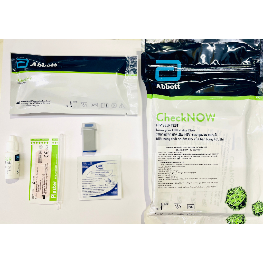 Bộ Test XÉT NGHIỆM HIV CheckNOW Abbott Hoa Kỳ