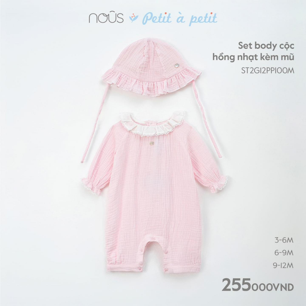 Set Body Cộc Kèm Mũ Nous Premium 2023