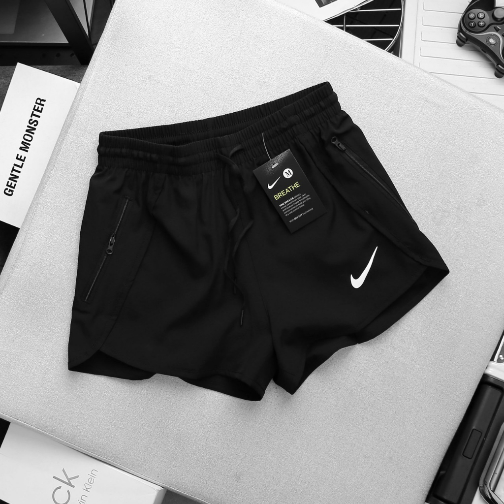 Quần đùi nữ 2 lớp, Quần tập Gym - Yoga - chạy bộ - aerobic BP55168