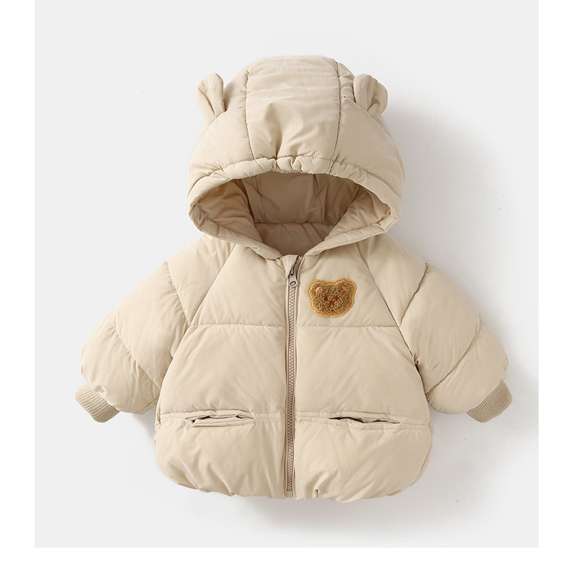 Áo khoác phao tai gấu cực đáng yêu cho bé trai bé gái