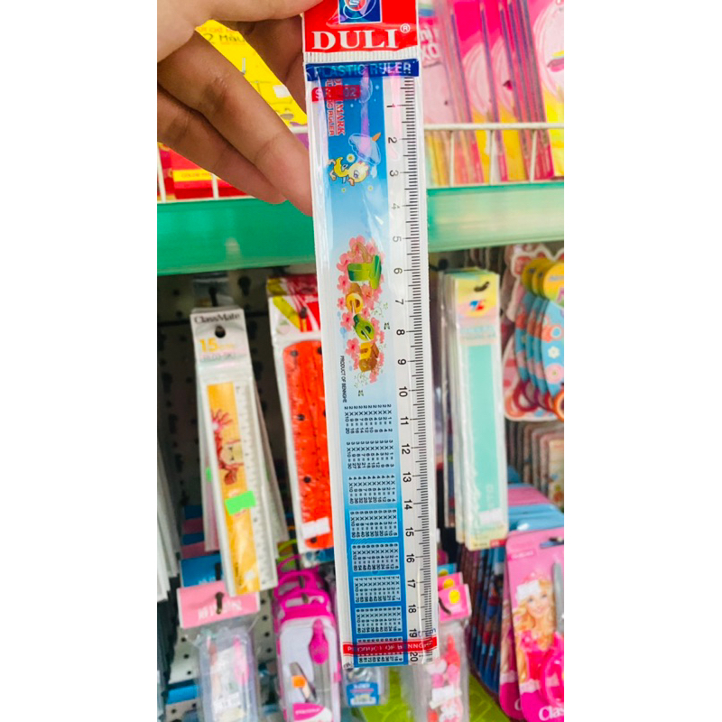 Thước kẻ 15,20cm có bảng cửu chương và công thức hình học