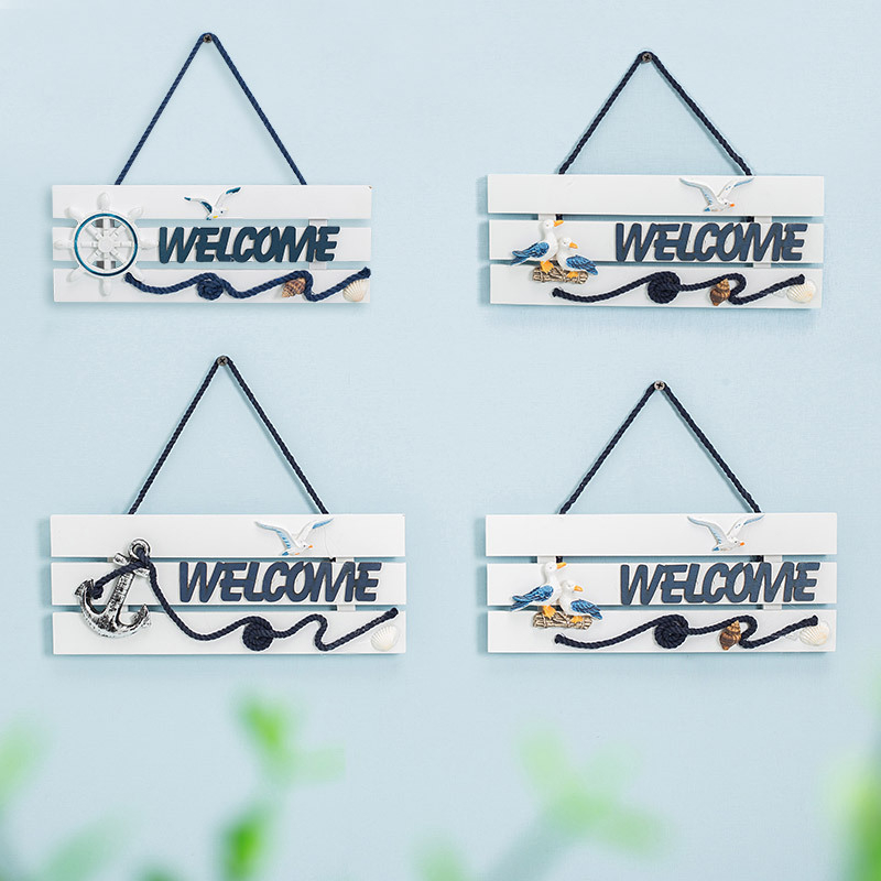 Bảng treo welcome chủ đề biển