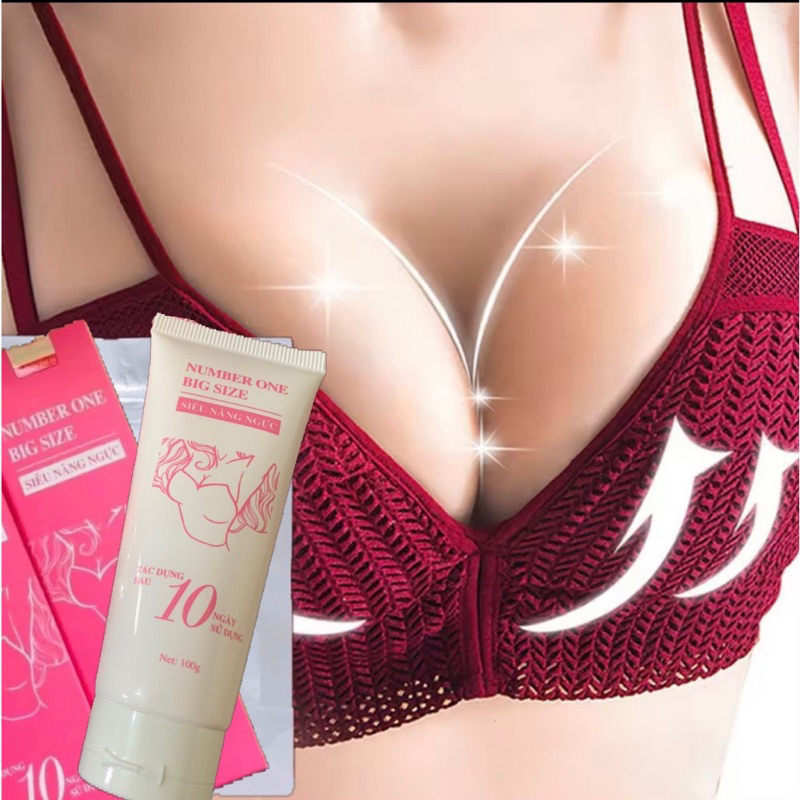 Kem Bôi Siêu Nâng Ngực NUMBER ONE BIG SIZE Chính hãng. Tác Dụng sau 10 ngày sử dụng.