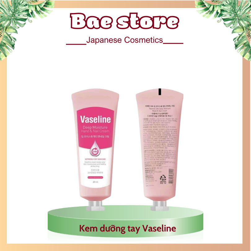 Kem Dưỡng Da Tay Và Móng Vaseline Hàn Quốc Chính Hãng 60ml