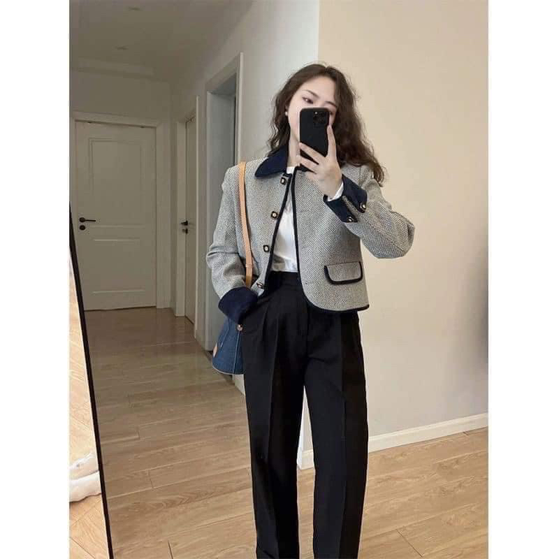 Áo khoác dạ phong cách thời trang cá tính