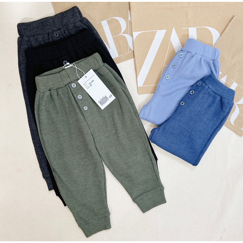 Set 5 quần dài tổ ong cho bé trai