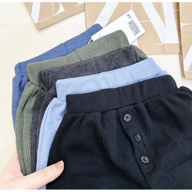 Set 5 quần dài tổ ong cho bé trai