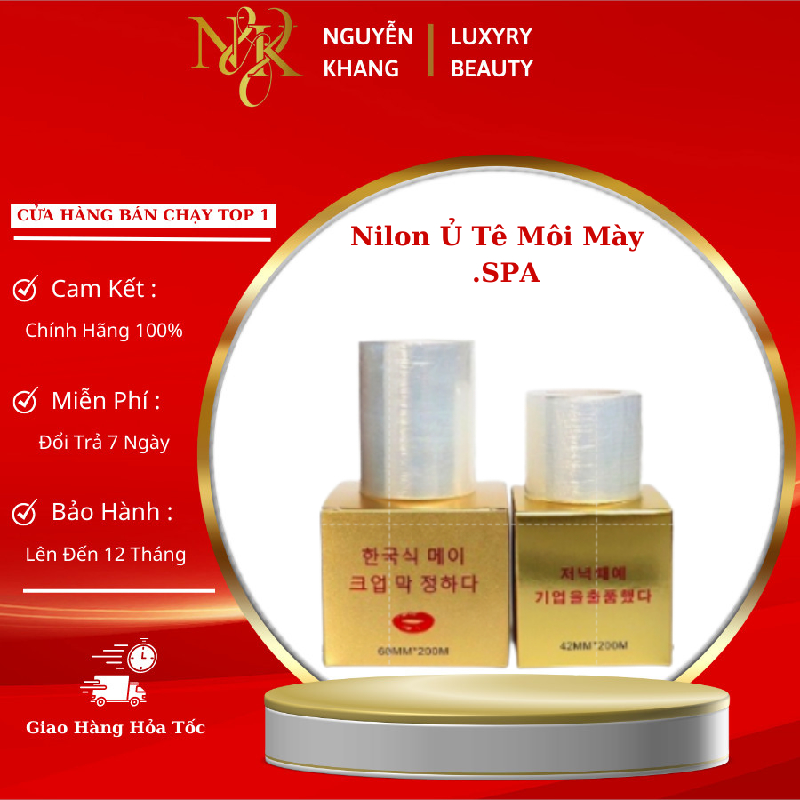Cuộn Nilon ủ Tê Màng Quấn Pe cm 4x200cm 6x200cm Lõi Giấy Mỏng