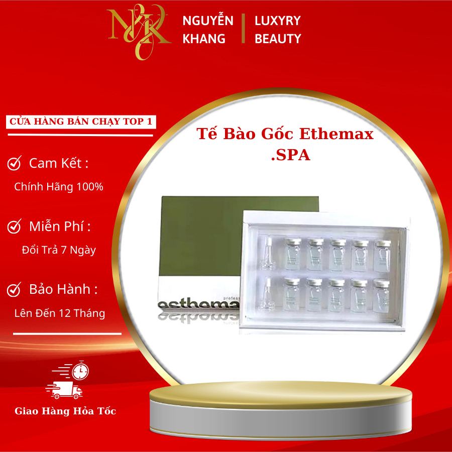 Tế Bào Gốc Esthemax Serum Hàn Quốc, 1 Hộp 10 chai Phuc Hồi Da Trắng Sáng Đẹp Da,