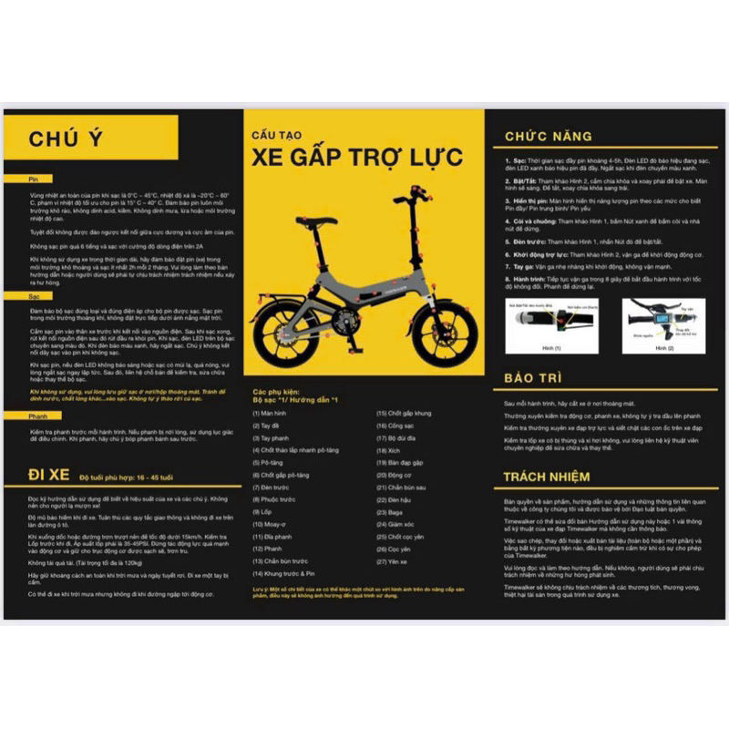 XE ĐẠP TRỢ LỰC GẤP GỌN CHO HỌC SINH CẤP 2, Người lớn