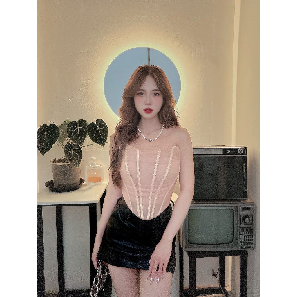La Corset - Áo Bra Ren Lưới Quây Ngang Thiết Kế La Perbra Premium