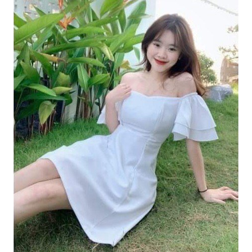 Đầm váy nữ tay bánh bèo 2 lớp hot trend tôn da, tôn dáng với tone màu đơn giản diện đi chơi, đi làm, đi ăn tiệc