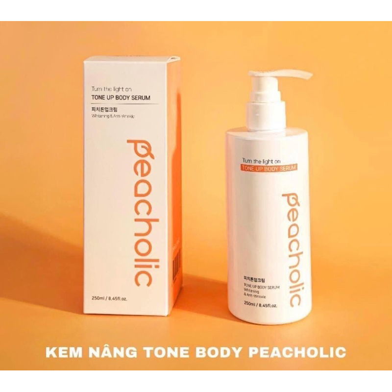 KEM NÂNG TONE DƯỠNG TRẮNG BODY PEACHOLIC