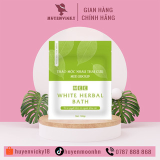 Tắm trắng x3 nhau thai cừu, dưỡng trắng da body thảo mộc Mee Natural White Herbal Bath 180g