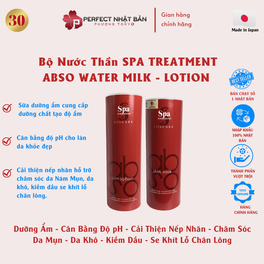 Mã NT: Dưỡng ẩm Spa Treatment ABSO Water Milk