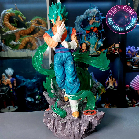 Mô Hình Vegito Super Saiyan Blue tóc xanh cao 40cm -  Mô hình Dragon Ball Vegito cao 40cm có đèn LED