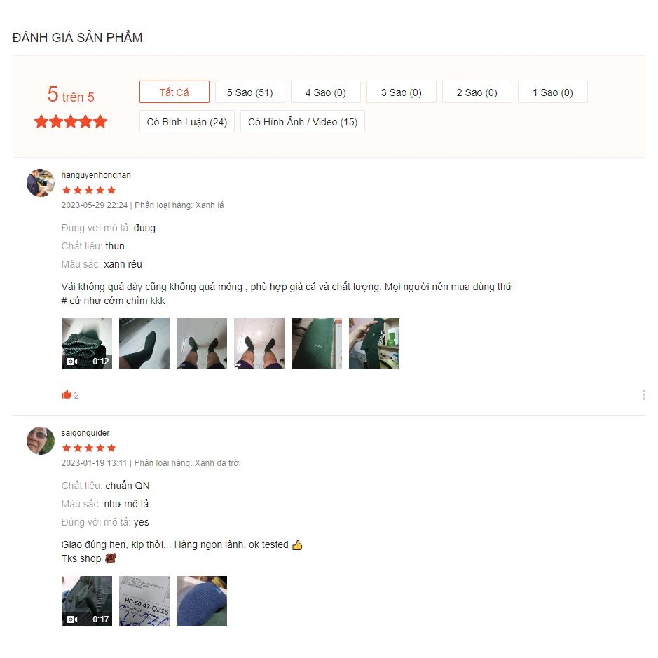 Bít tất vớ màu xanh hàng chuẩn