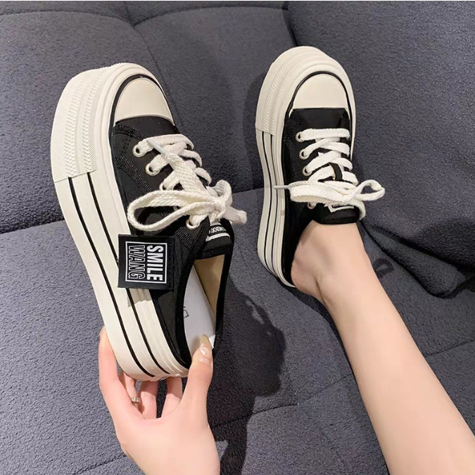 Giày sục thể thao nữ ulzzang mẫu mới đế cao độn đế 2023