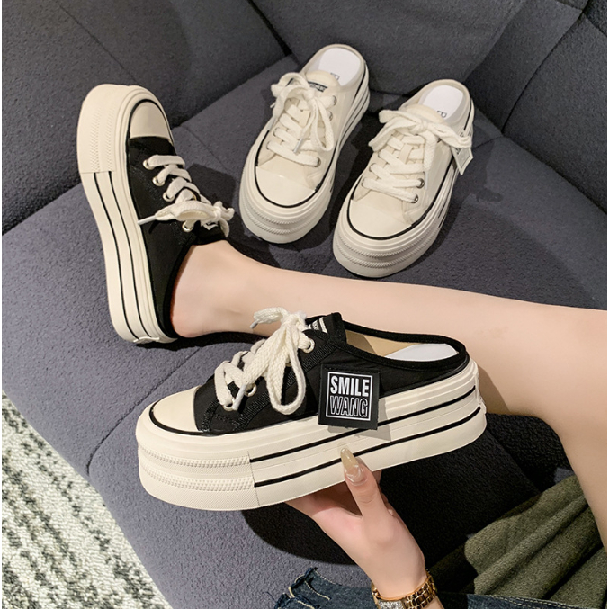 Giày sục thể thao nữ ulzzang mẫu mới đế cao độn đế 2023