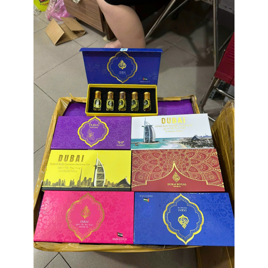 SET  5 CHAI TINH DẦU NƯỚC HOA DUBAI