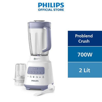 Máy xay sinh tố PHILIPS HR2221 /00 700W cối nhựa - Hàng Chính Hãng