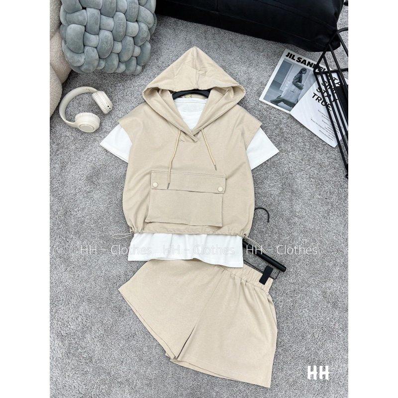 SET NÓN 3 MÓN - SET BỘ THỂ THAO BALO - FREESIZE DỨOI 55kgC