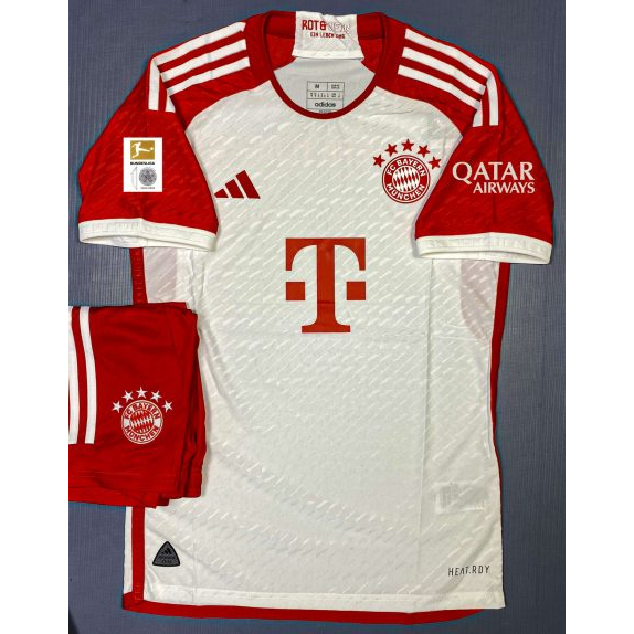 Bộ Áo bóng đá Bayern munich trắng đỏ sân khách Super Bodyfix Thailand mùa giải 2023 – 2024 Giống thi đấu