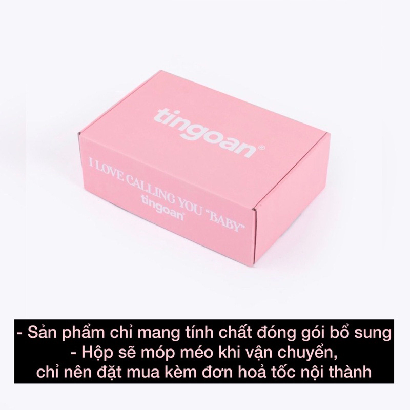 TINGOAN® - Hộp giấy chất liệu bìa trắng cứng hồng