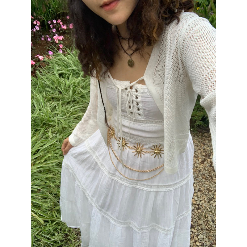 Dây Xích Thắt Lưng Mặt Trời/ Mặt Trăng Bohemian Vintage