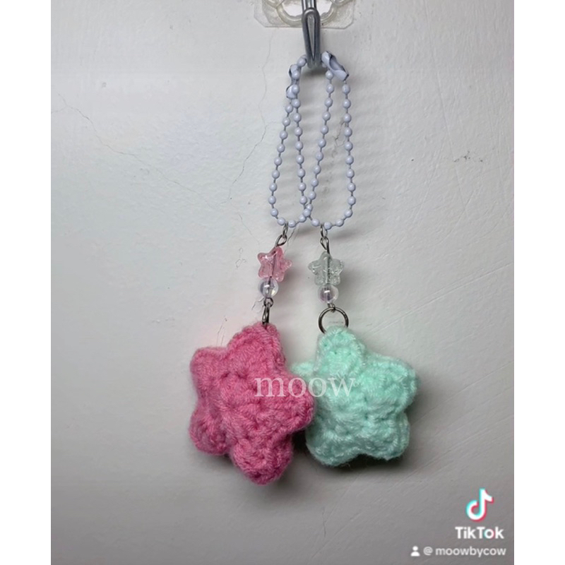 Keyring | keychain | móc khoá ngôi sao nhiều màu bằng len 💫🌈
