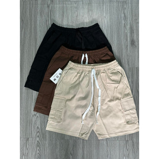 Quần Short Unisex Cargo Chất Kaki Túi Hộp