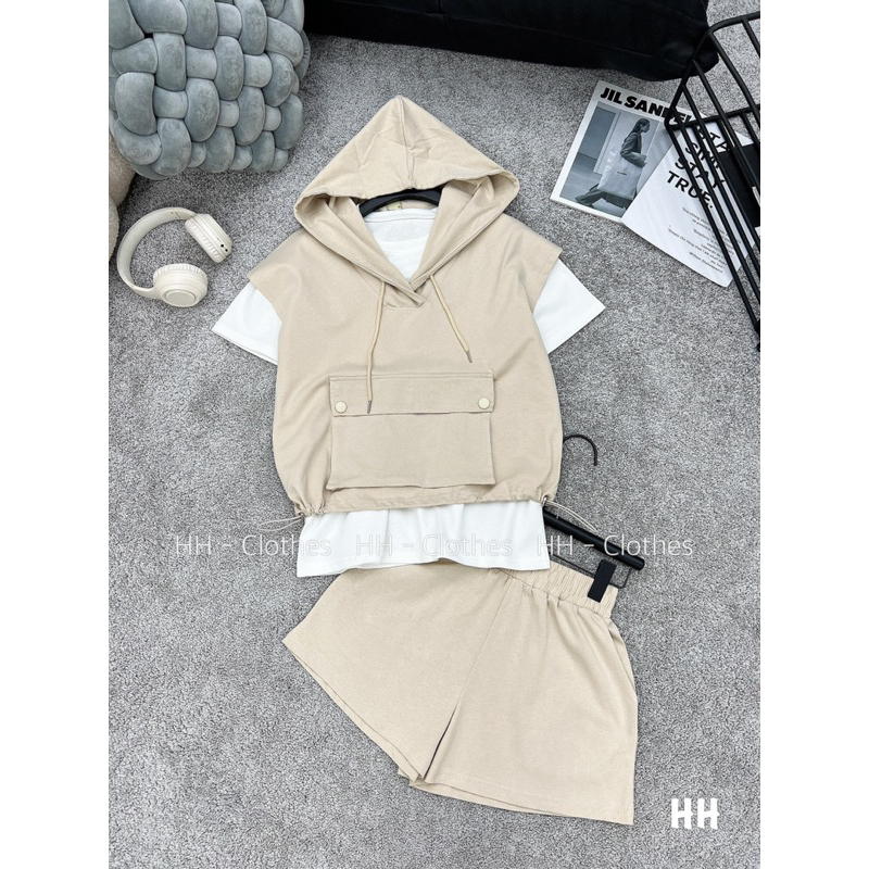 SET NÓN 3 MÓN - SET BỘ THỂ THAO BALO - FREESIZE DỨOI 55kgC