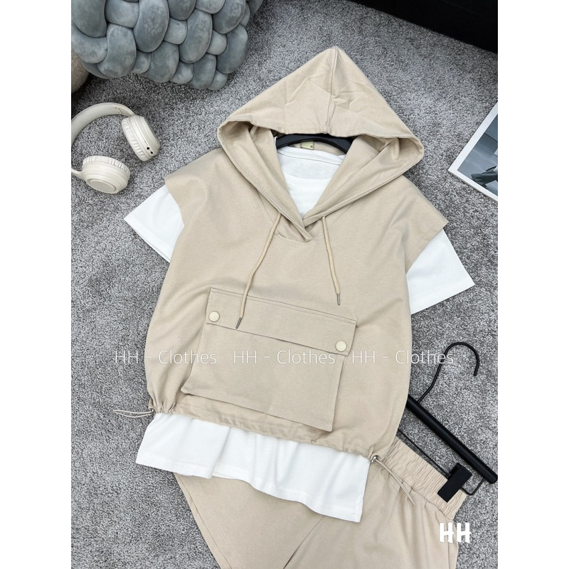 SET NÓN 3 MÓN - SET BỘ THỂ THAO BALO - FREESIZE DỨOI 55kgC