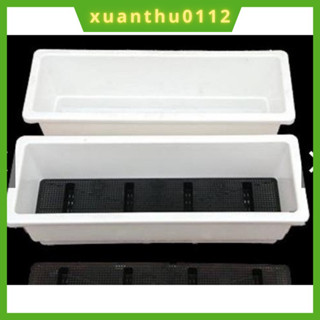   Combo 10 chậu Chậu nhựa trồng hoa trồng rau trồng cây cảnh hình chữ nhật thông minh KT 48x20x16cm hàng loại 1 